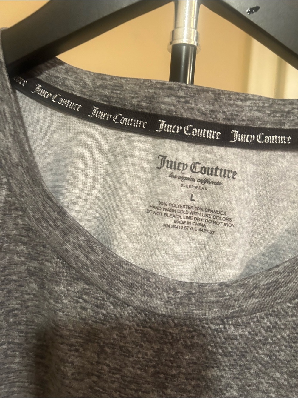 Juicy Couture Gray night gown with Rhinestone Logo - Picture 3 of 3